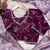 Lavender soft zimmi choo fabric sarees with beautiful embroidery work with stiched blouse