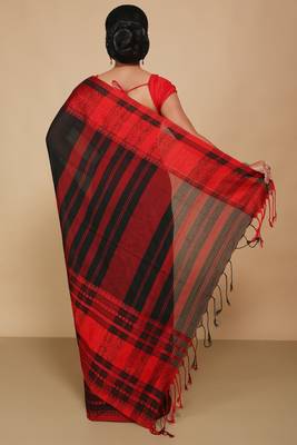mahapar cotton saree  (Black) 3
