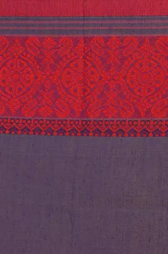 mahapar cotton saree  (Blue)