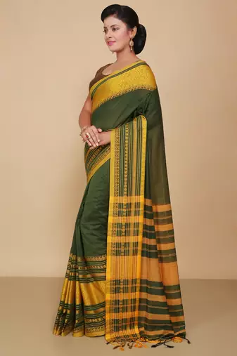 mahapar cotton saree  (Pesta)