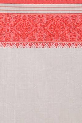 mahapar cotton saree  (White) 5