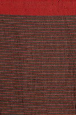 Women'S Cotton Check Sarees  (Black ) 5