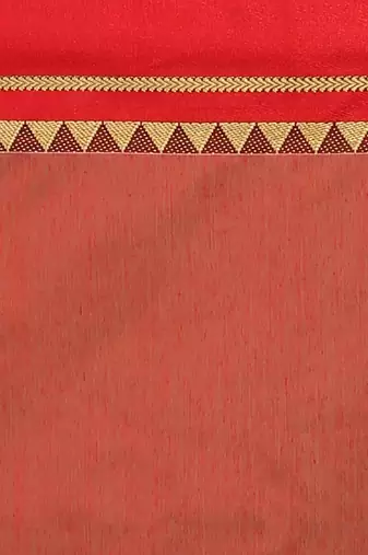 Terchi border handloom saree (Yellow)