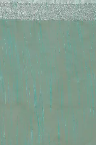 Women's Handloom Jari Cotton Saree  (Sky)