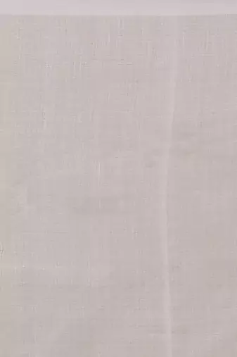 Cotton half half Colour molmol Saree Pallu Stripe With Blouse Piece (White Yellow)