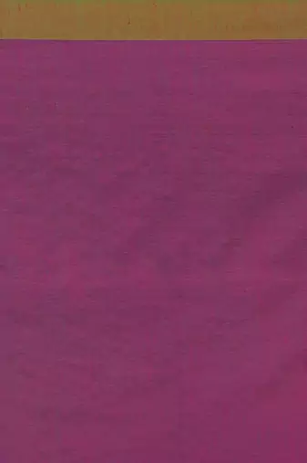 Women's Handloom Cotton Border mol mol Saree  (Magenda)