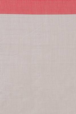 Women's Handloom Cotton Border mol mol Saree   (White) 5