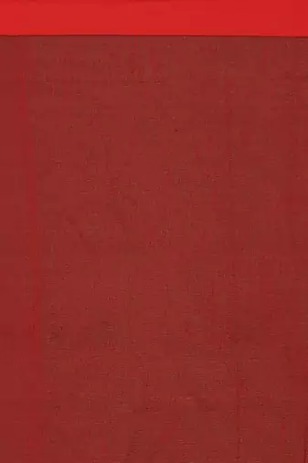 Women's Handloom Cotton Border mol mol Saree   (Maroon)