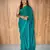Teal Colour Viscos Weaving Patta Saree