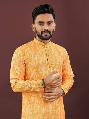 Yellow digital print kurta 2