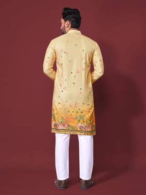 Yellow multicolour kurta 3