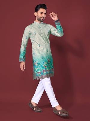 Light green multicolour kurta 2