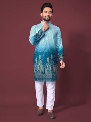 Blue multicolour kurta 2