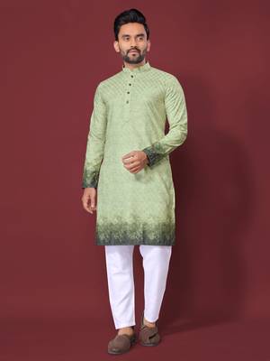 Green multicolour kurta 1