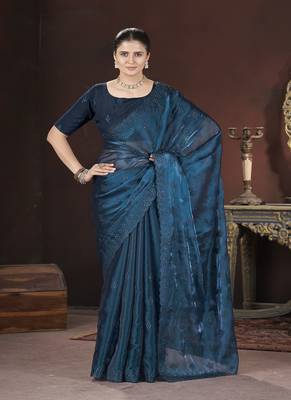 Navy Blue Color Jimmy Choo Silk 2