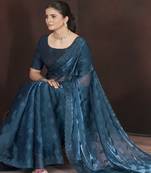 Navy Blue Color Jimmy Choo Silk