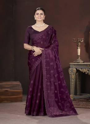 Wine Color Geemi Chu art Silk 1