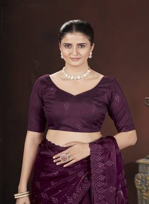 Wine Color Geemi Chu art Silk 5