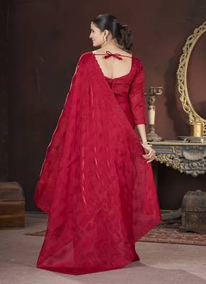 Red Color Geemi Chu art Silk 4