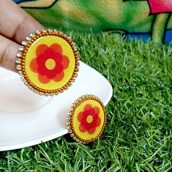 Handcrafted resin stud 2