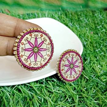 Handcrafted resin stud 2