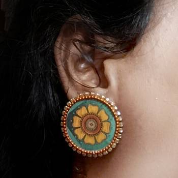Handcrafted resin stud  3