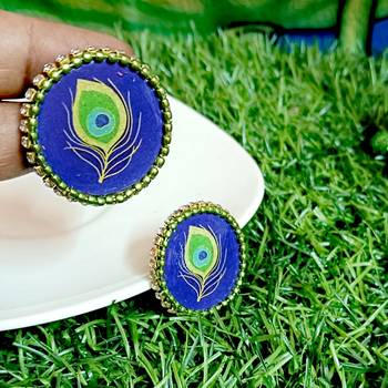 Handcrafted resin stud  2