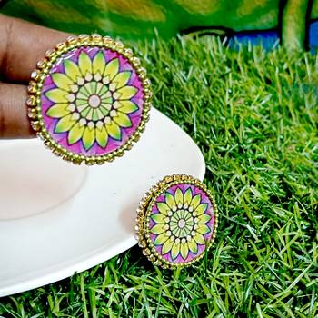 Handcrafted resin stud 2