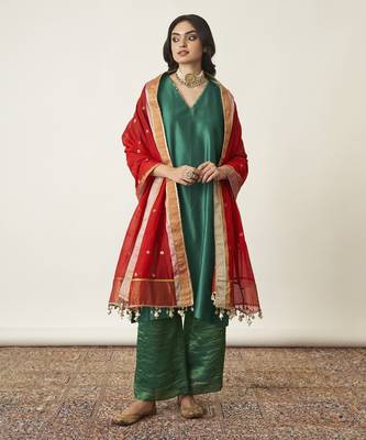 The panna silk chanderi set 1