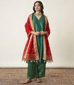 The panna silk chanderi set