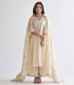 The sona chandi set with gota zari handwork & odhani