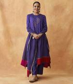 The jamunia bandhni pure gajji silk set