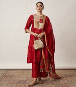 The sindoori silk chanderi & banarasi set