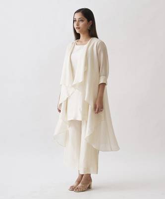 The waterfall jacket ensemble - off-white 2