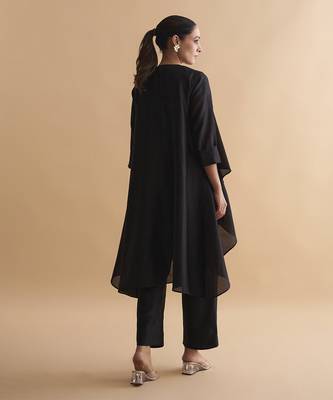 The waterfall jacket ensemble - black 3