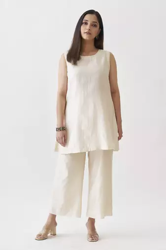 The waterfall jacket ensemble - off-white