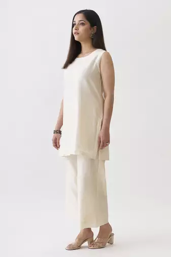 The waterfall jacket ensemble - off-white