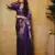 Purple silk blend sarees with blouse
