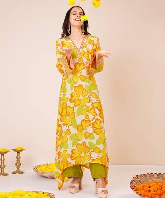 Asymetrical tunic with pants 1