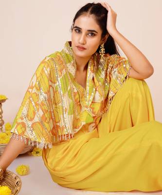 Sunflower cape blazer with pants 2
