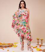 Bold floral frill set