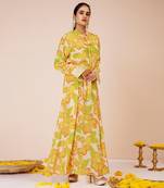 Sunflower tie-up dress