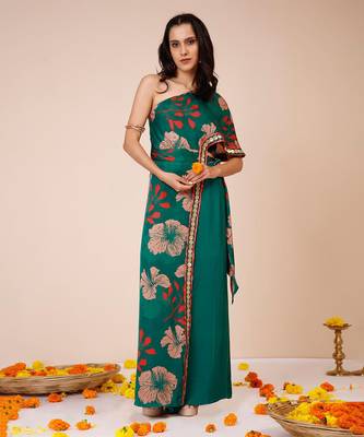 Hibiscus one shoulder set 1