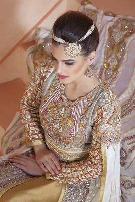 Gray Georgette Stone Work Kaftan 3