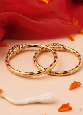Gold Bangles with Intricate Gold Detailing 2