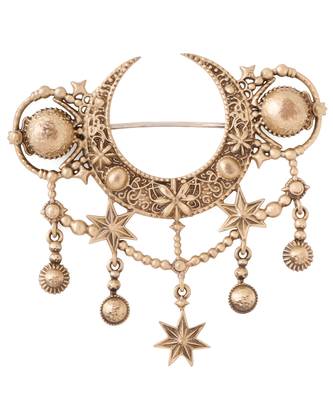 Celestial radiance crescent brooch 2