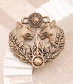 Regal panther emblem brooch