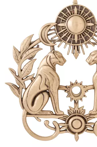 Eternal feline harmony brooch