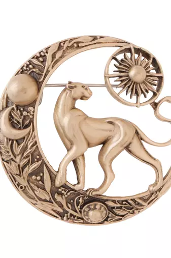 Celestial panther brooch