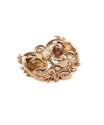Celestial twin lions brooch 3
